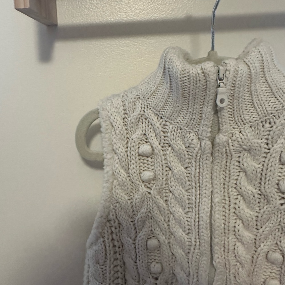 Willow Blossom Cable Knit Sweater Vest